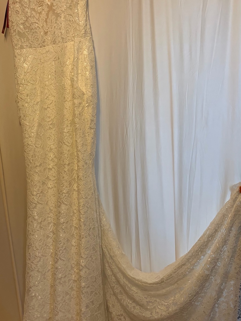 Elegant Lace Bridal Gown in Ivory - Classic Home Accents